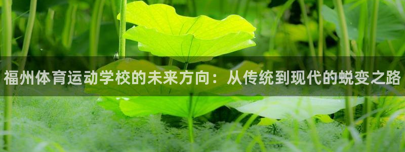 vsport体育官网下载开户：福州体育运动学校的未来